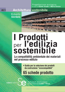 I Prodotti per l`edilizia sostenibile