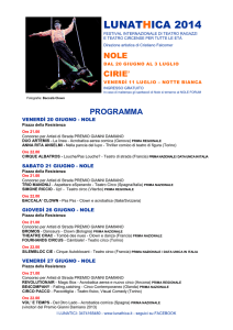 Programma 2014 - Per Sito