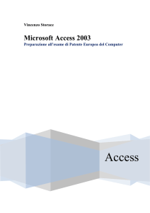 Ms Access 2003 - Storace e il PON 2007/2013