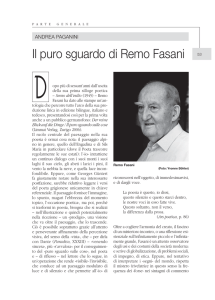 Il puro sguardo di Remo Fasani