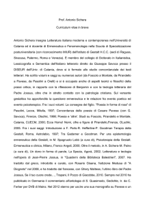 Prof. Antonio Sichera Curriculum vitae in breve Antonio Sichera