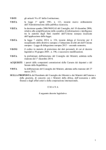 Attuazione della decisione quadro 18 dicembre 2006, n