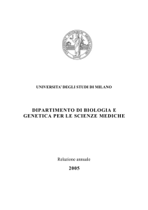 Dipartimento Di Biologia E Genetica Per Le Scienze Mediche