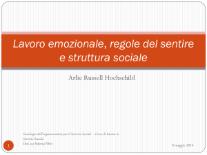 Lavoro emozionale, regole del sentire e struttura sociale
