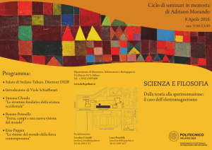 programma Scienza e Filosofia - Politecnico di Milano: Dottorati