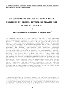 Le cooperative sociali di tipo - Centro italiano di documentazione