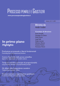 In primo piano - Processo Penale e Giustizia