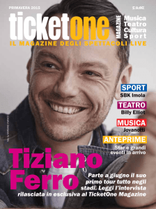 Scarica il PDF - TicketOne Magazine