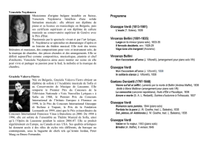Programme Giuseppe Verdi (1813-1901) Vincenzo Bellini (1801