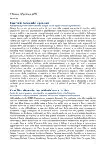 Rassegna stampa 30 gennaio 2016