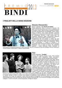 Bio finalisti - Premio Bindi