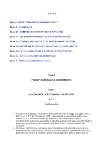 Statuto Completo - Comune di Ladispoli