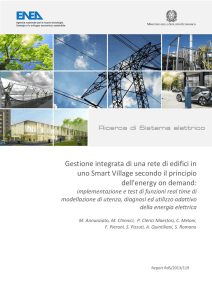 Gestione integrata di una rete di edifici in uno Smart Village