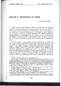 dialisi e trapianti di rene