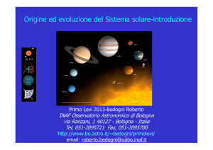 Origine ed evoluzione del Sistema solare-introduzione - INAF-OABO
