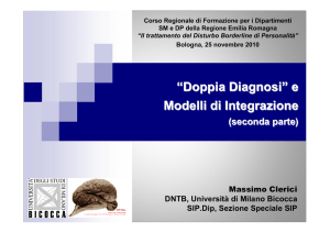 “Doppia Diagnosi” e Modelli di Integrazione - Salute Emilia