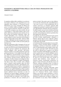 funzione e architettura della casa di terza probazione dei gesuiti a