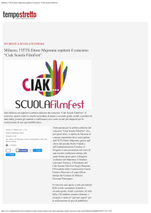 Ciak Scuola FilmFest - ITTE Majorana