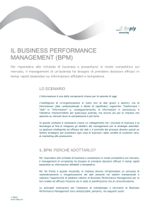 IL BUSINESS PERFORMANCE MANAGEMENT (italiano)