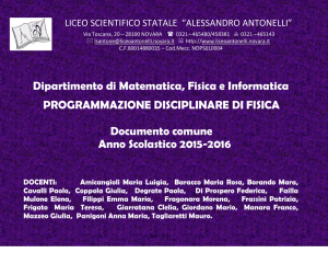 Dipartimento di Matematica, Fisica e Informatica