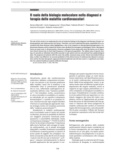 Il ruolo della biologia molecolare nella diagnosi e terapia delle