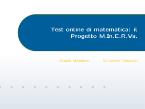 Test online di matematica: il Progetto M.In.E.R.Va.