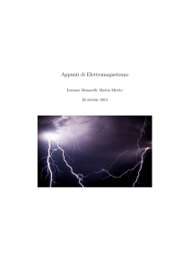 Appunti di Elettromagnetismo - Lorenzo Monacelli, sito ufficiale