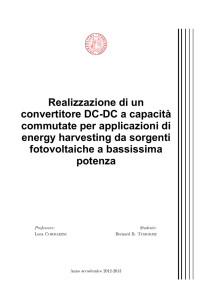 Realizzazione di un convertitore DC