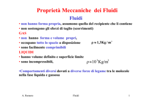 Proprietà Meccaniche dei Fluidi