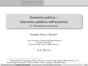 Economia politica – Intervento pubblico nell`economia