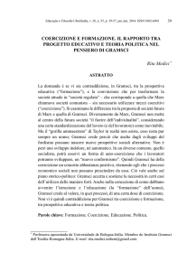 COERCIZIONE E FORMAZIONE. IL RAPPORTO TRA PROGETTO