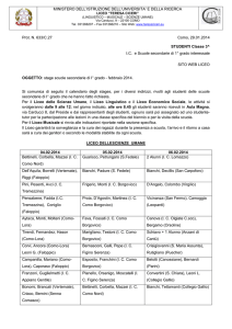 Prot. N. 633/C.27 Como, 29.01.2014 STUDENTI Classe 3^ IC e