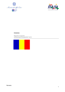 Romania 1 ROMANIA Rapporto Congiunto