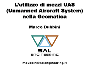 L`utilizzo di sistemi UAS (Unmanned Aircraft Systems