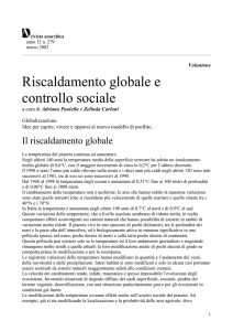 Riscaldamento globale e controllo sociale