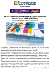 Nuova partnership in chiave Expo per Alessandro