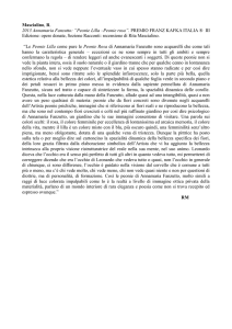 Mascialino, R. 2013 Annamaria Fanzutto: “Peonie Lilla –Peonie