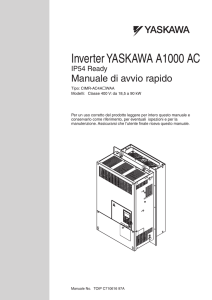 Inverter YASKAWA A1000 AC IP54 Ready