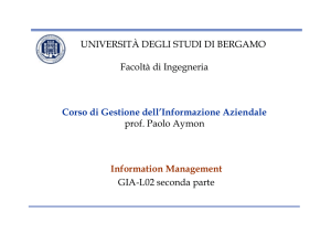 Information Management - Università degli studi di Bergamo