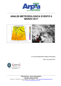 analisi meteorologica evento 6 marzo 2017