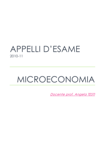 appelli d`esame microeconomia