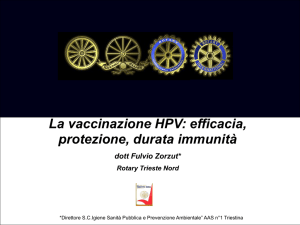 HPV Presentazione dott. Fulvio Zorzut