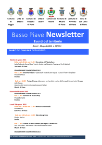 Basso Piave Newsletter - Comune di Musile di Piave