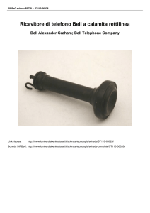 Ricevitore di telefono Bell a calamita rettilinea Bell Alexander