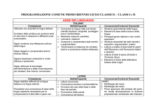 asse dei linguaggi - Liceo Classico Psicopedagogico Cesare