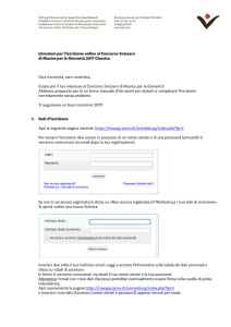 Istruzioni per l`iscrizione online al Concorso Svizzero di