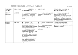 programmazione annuale italiano