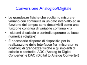 Conversione Analogico/Digitale - Dipartimento di Fisica e Geologia