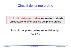 Circuiti del primo ordine