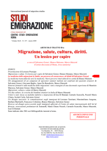Migrazione, salute, cultura, diritti. - Società Italiana di Medicina delle